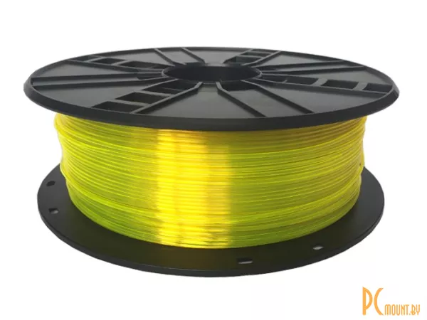 PETG Пластик для 3D печати (филамент) Gembird 3DP-PETG1.75-01-Y Yellow 1.75mm 1kg