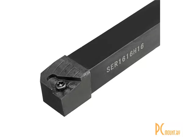 Резец токарный SER1616H16 для наружного нарезания резьбы, правый, 16x16мм, L100, для пластин 16ER/Lxx