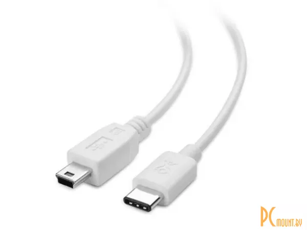 Кабель USB Type-C для зарядки мобильных устройств, SMARTY CCHTypeCV3, белый