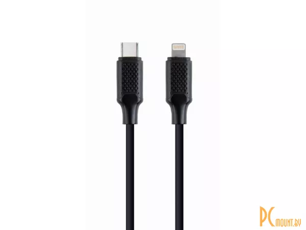 Кабель Lightning 8pin (M) - USB2.0 Type-C (M), Gembird CC-USB2-CM8PM-1.5M Black, 1.5m