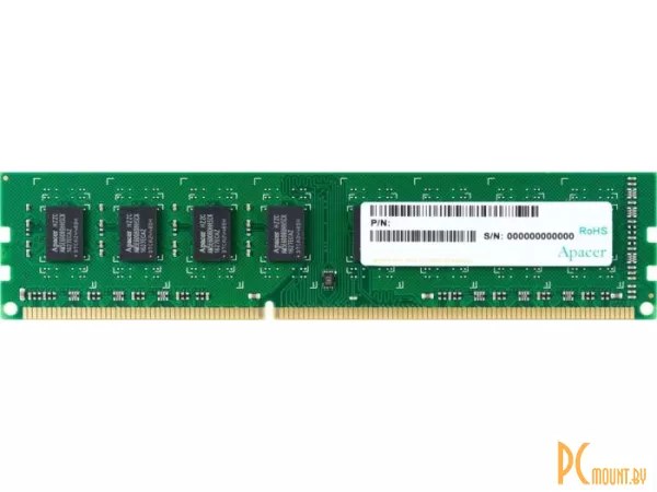 Память оперативная DDR3, 4GB, PC12800(1600MHz), Apacer AU04GFA60CATBGJ