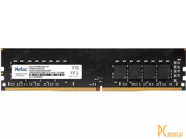 Память оперативная DDR4, 16GB, PC21300 (2666MHz), Netac NTBSD4P26SP-16