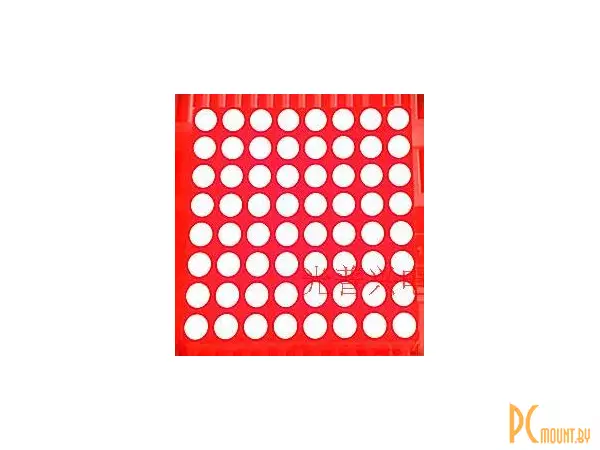 Светодиодная матрица 12088BS, 8x8, 3mm, красный, общий анод