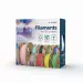 PLA Пластик для 3D печати (филамент) Gembird 3DP-PLA-SK-01-BG PLA Silk Rainbow Blue/green 1.75mm 1kg