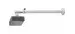 (б/у) Потолочно-настенный кронштейн для проекторов NewStar, серый, длина от 80 до 120см, универсальное крепление проектора на четыре точки, кабель можно проложить в трубу