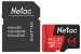 Карта памяти MicroSDXC, 64GB, Сlass 10, UHS-I, U3, Netac NT02P500PRO-064G-R